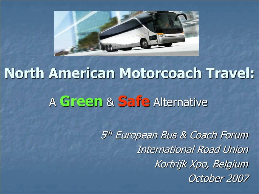 north american motorcoach travel