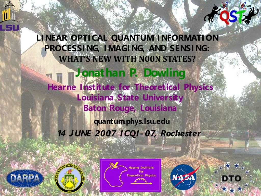 linear optical quantum information processing