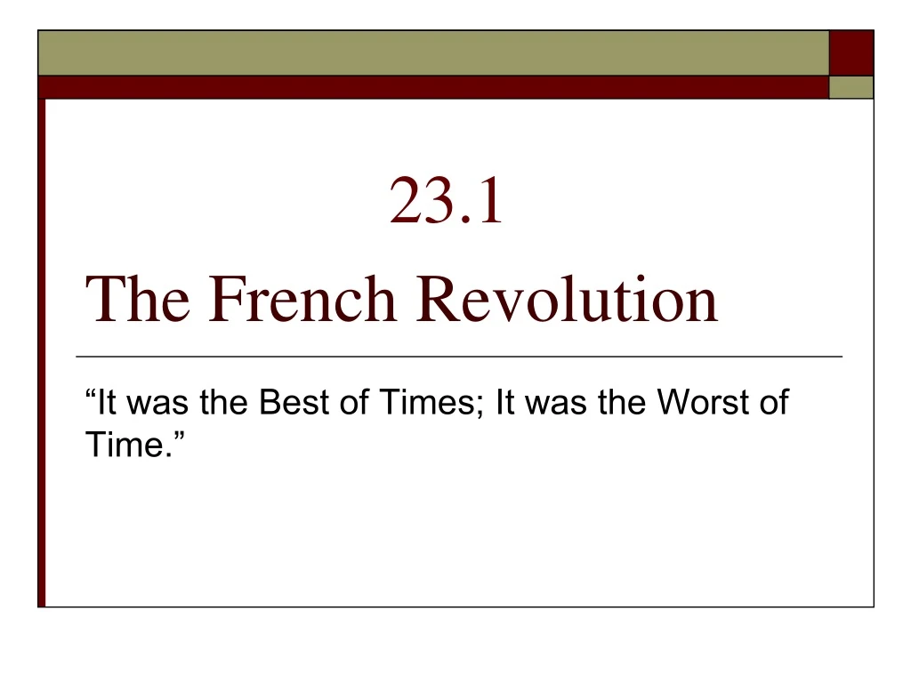 the french revolution