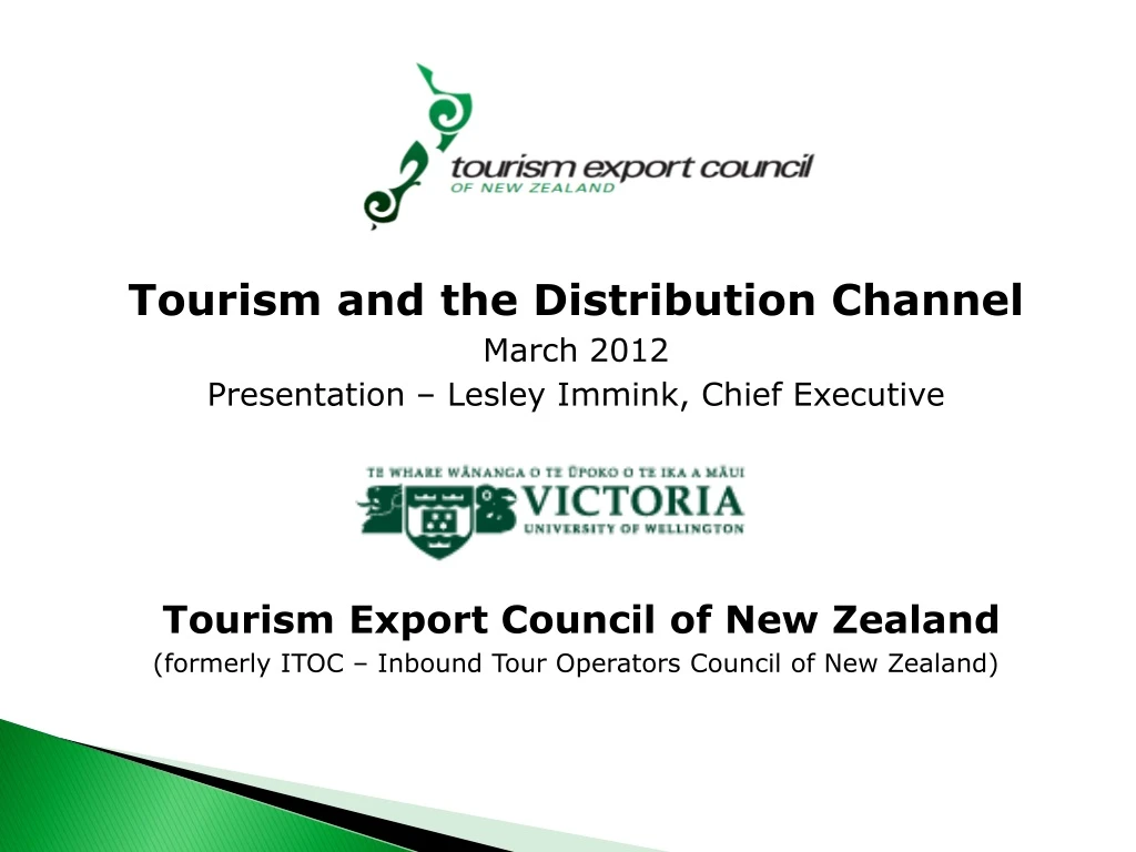 tourism and the distribution channel march 2012