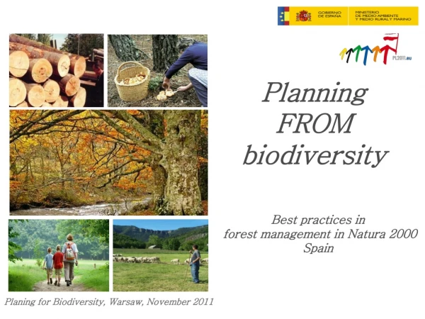 Planning F ROM biodiversity