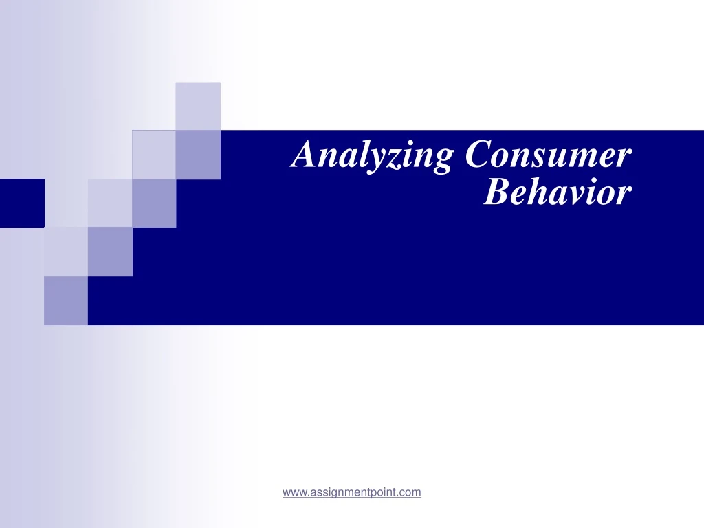 analyzing consumer behavior