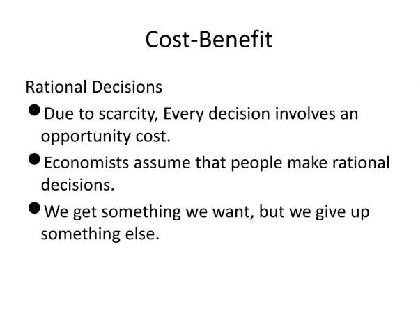 Cost-Benefit