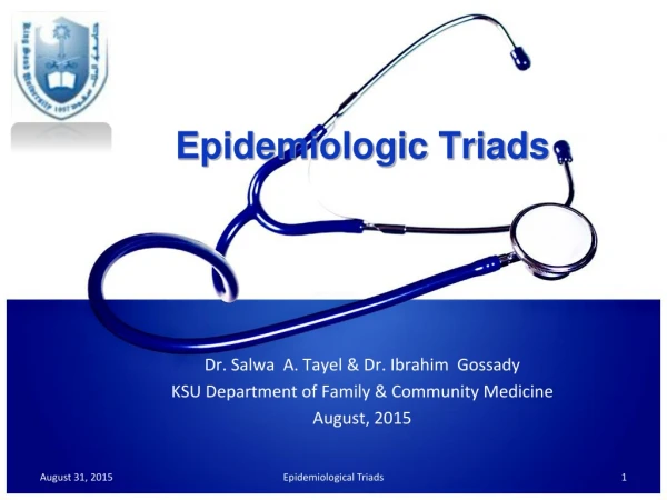 Epidemiologic Triads