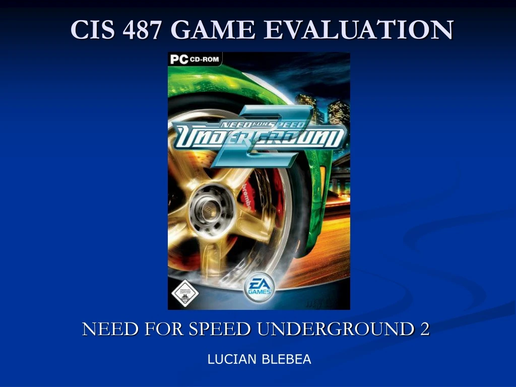cis 487 game evaluation