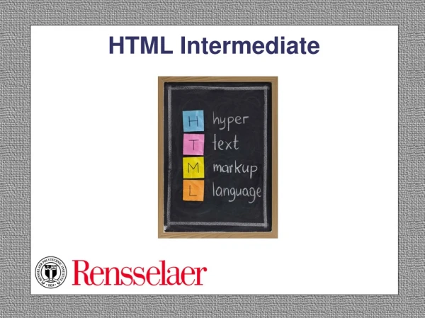 HTML Intermediate