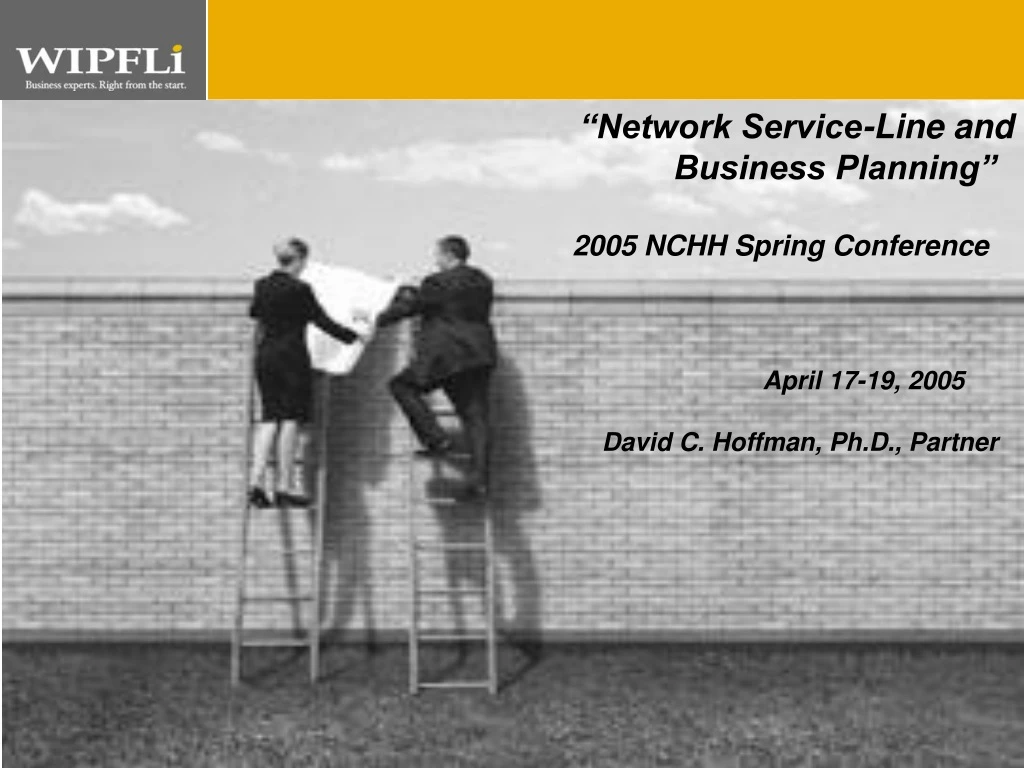 network service line and business planning 2005
