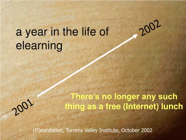 a year in the life of  elearning