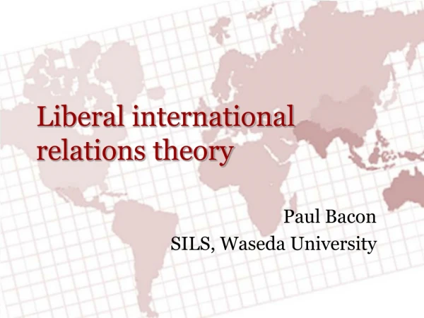 Liberal international relations theory