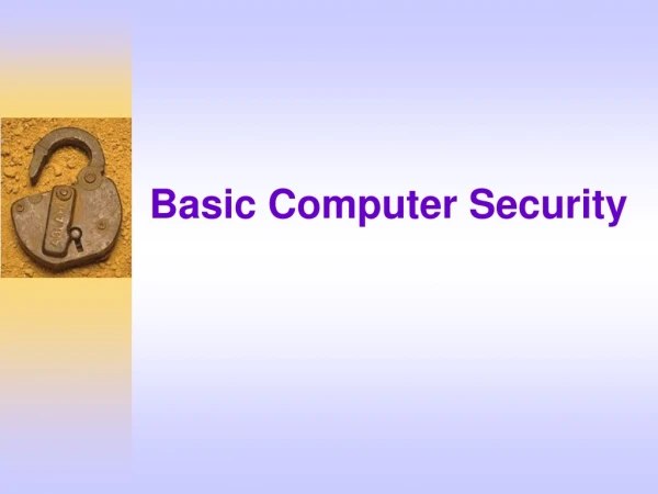 basic computer security