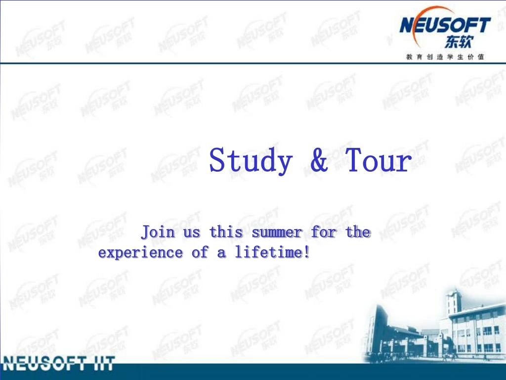 study tour join us this summer for the experience