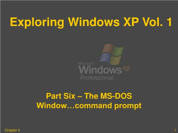 Exploring Windows XP Vol. 1