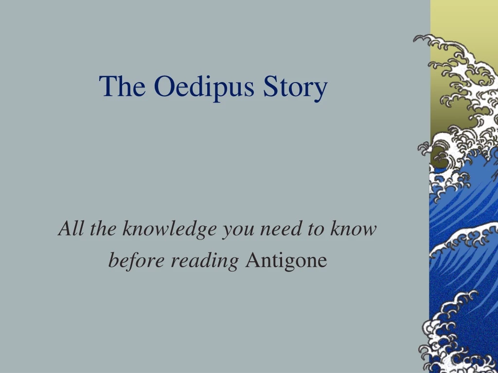 the oedipus story