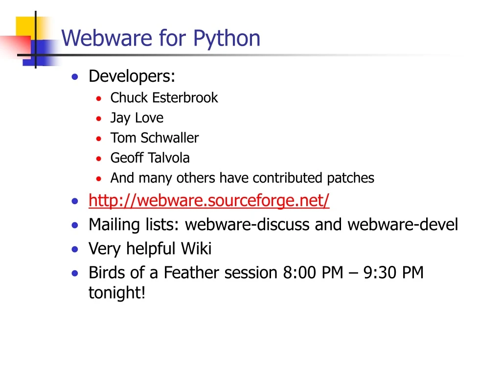 webware for python