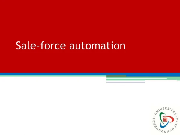 Sale-force automation