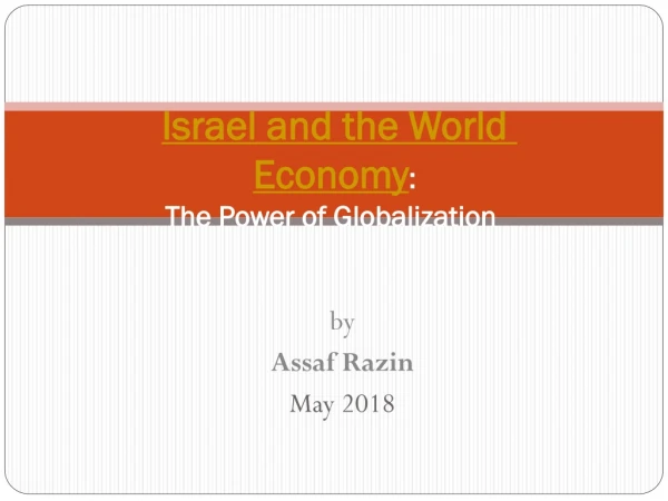 Israel and the World Economy : The Power of Globalization