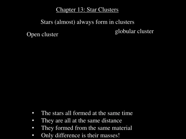 Chapter 13: Star Clusters