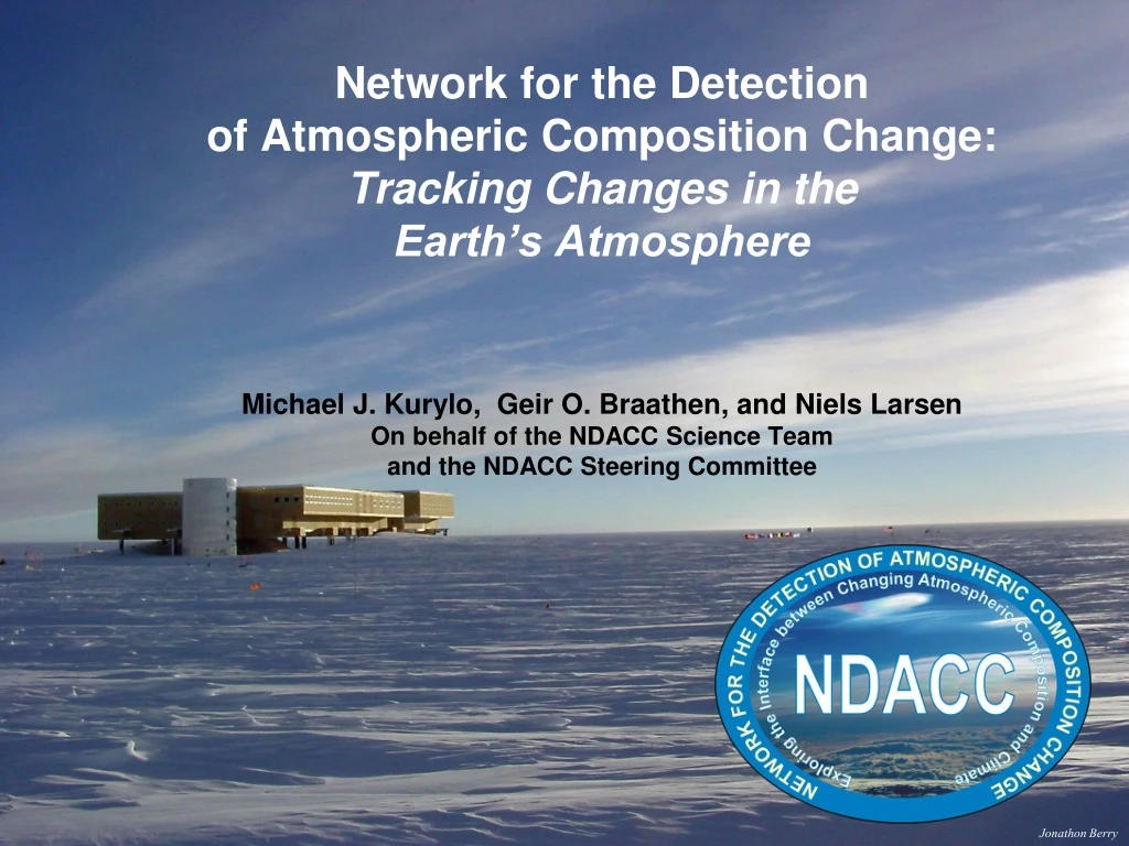 network for the detection of atmospheric