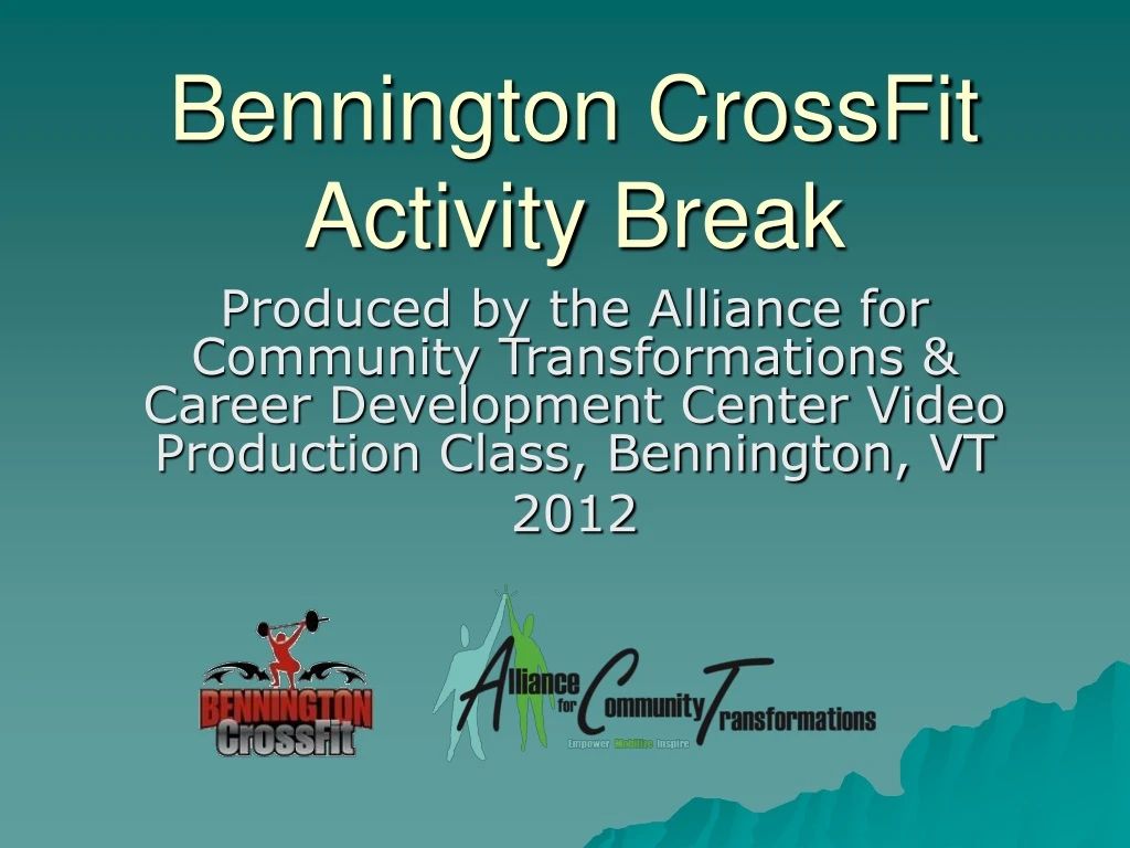 bennington crossfit activity break