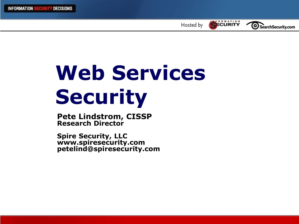 web services security