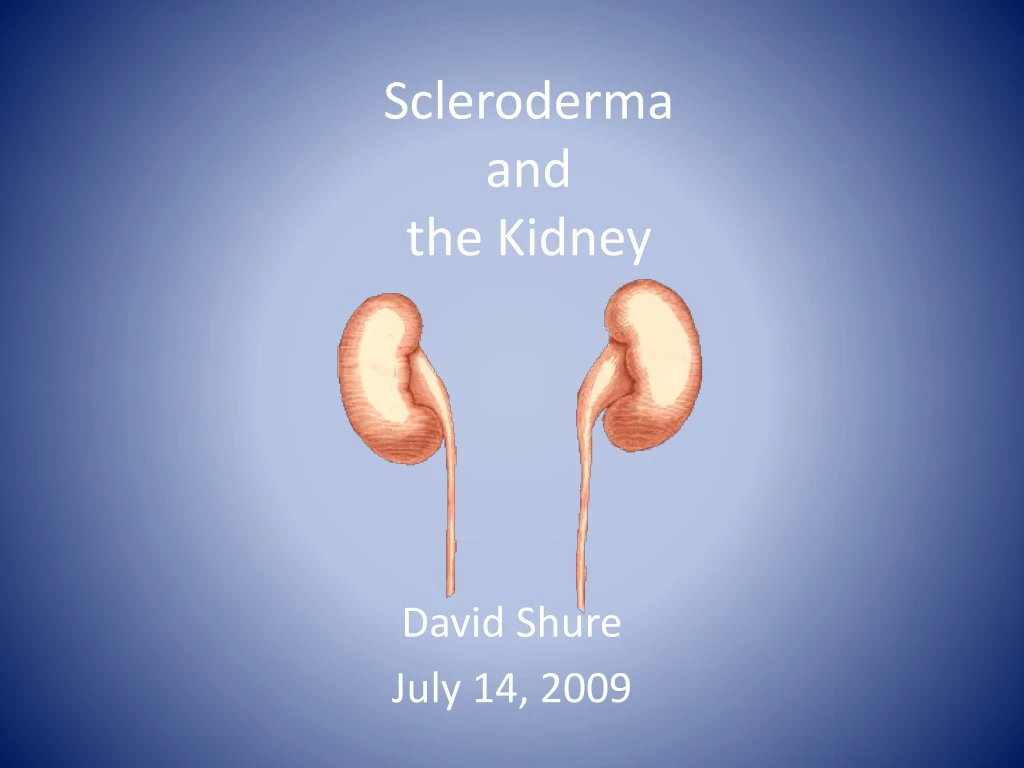 scleroderma and the kidney