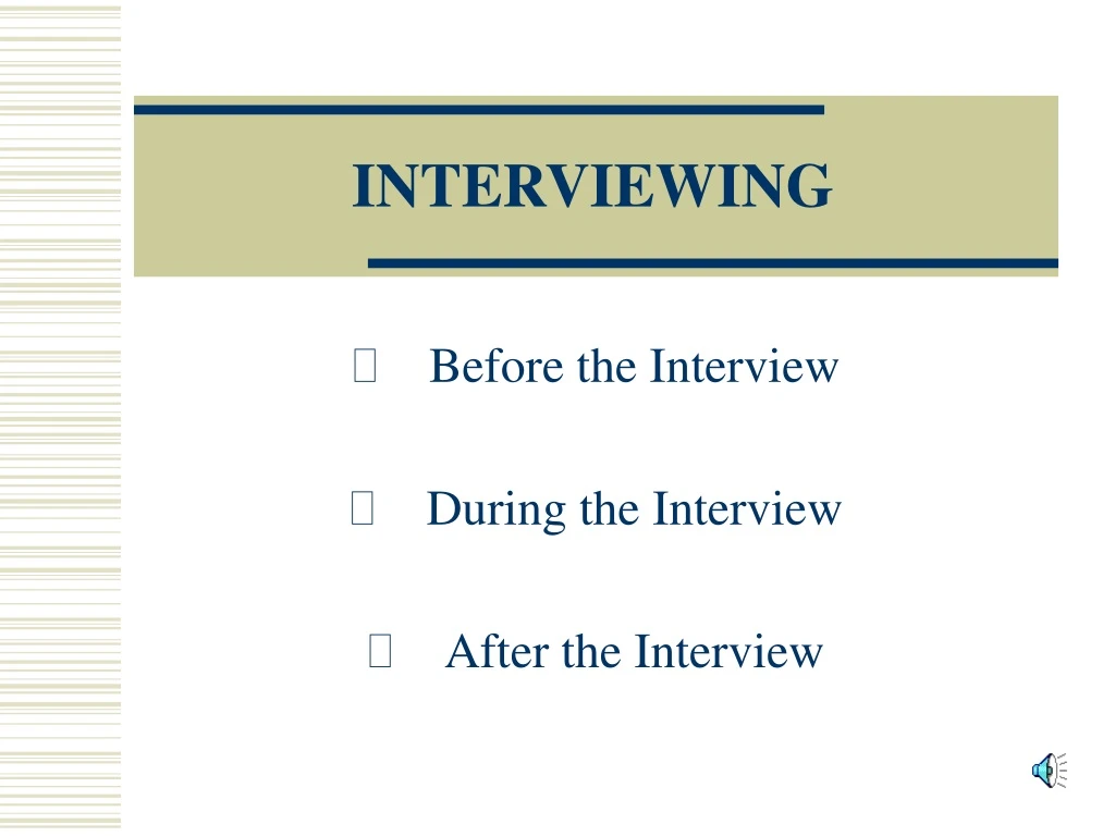 interviewing