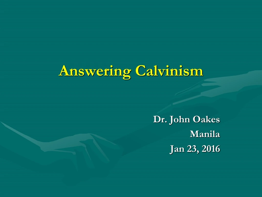 answering calvinism