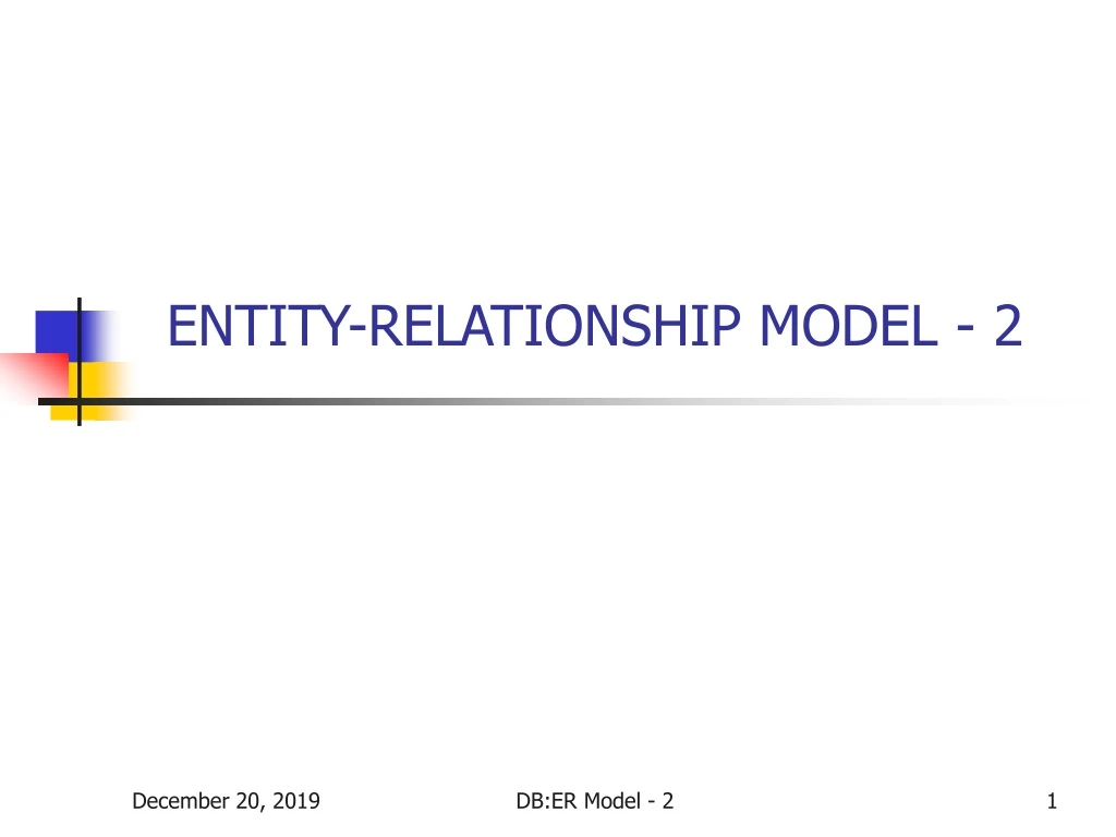 entity relationship model 2