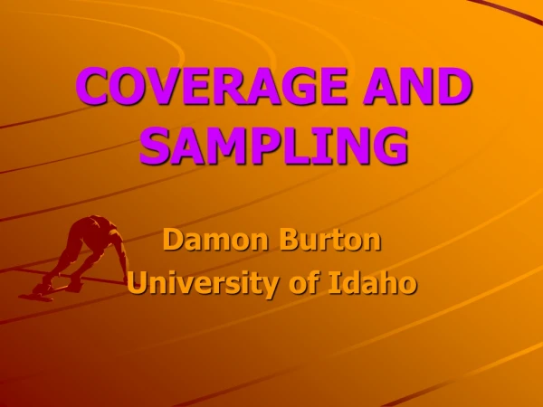 COVERAGE AND SAMPLING