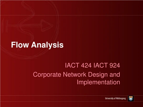 Flow Analysis