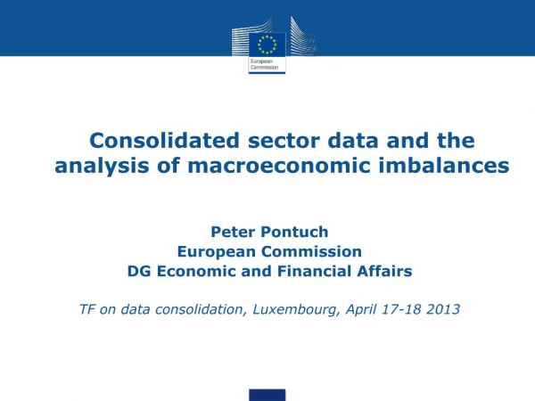 Consolidated sector data and the analysis of macroeconomic imbalances