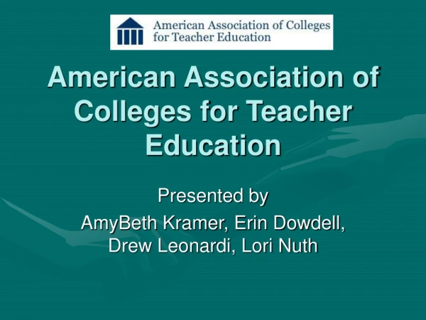 American Association of Colleges for Teacher Education