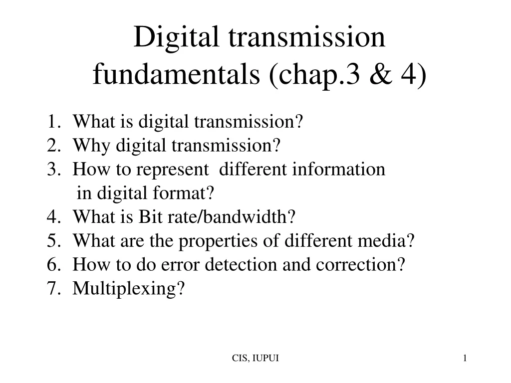 digital transmission fundamentals chap 3 4