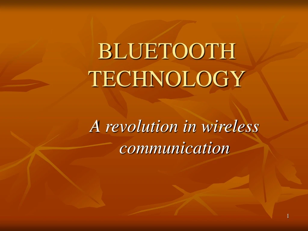 bluetooth technology