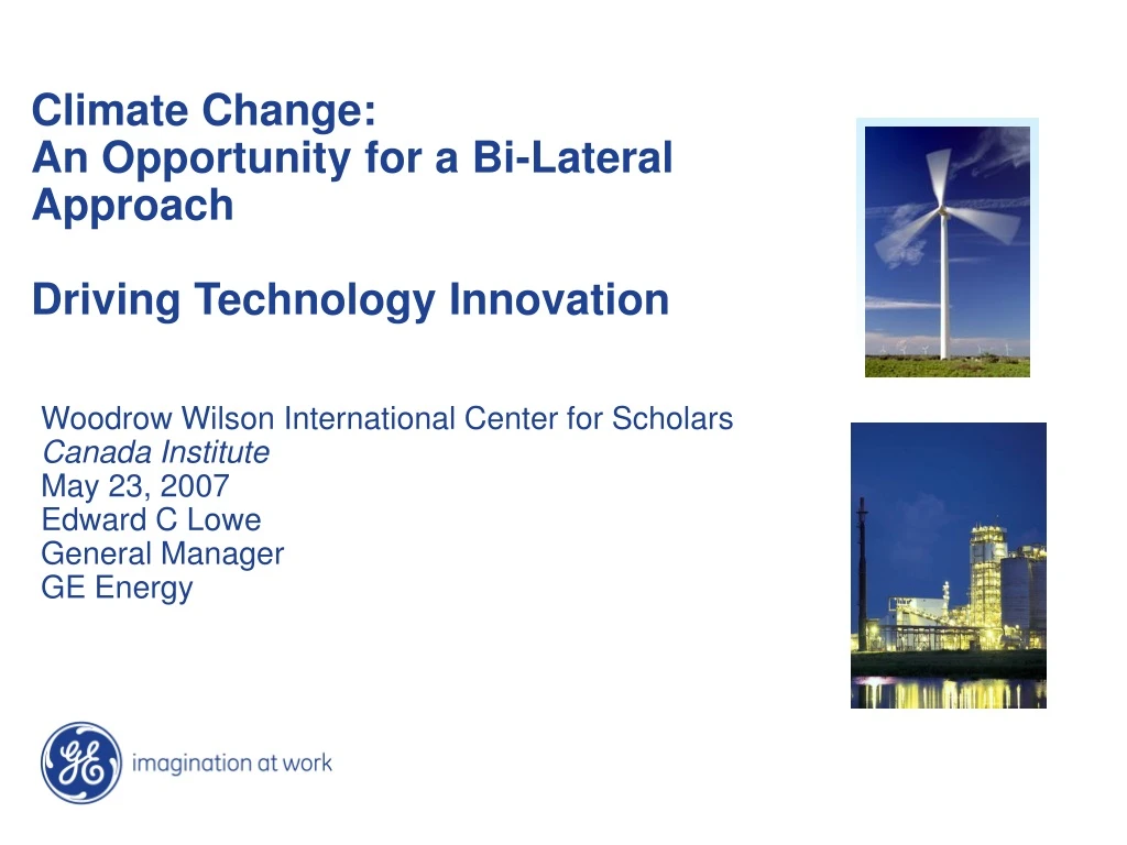 climate change an opportunity for a bi lateral approach driving technology innovation