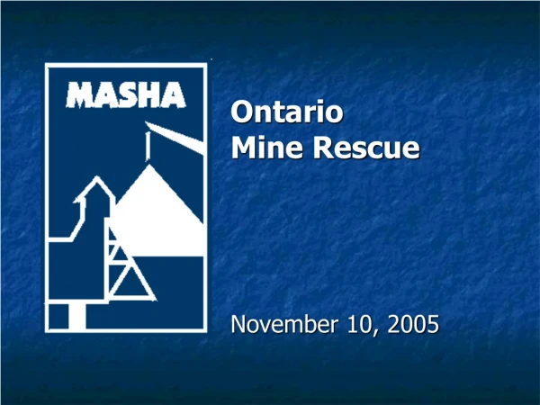 Ontario  Mine Rescue