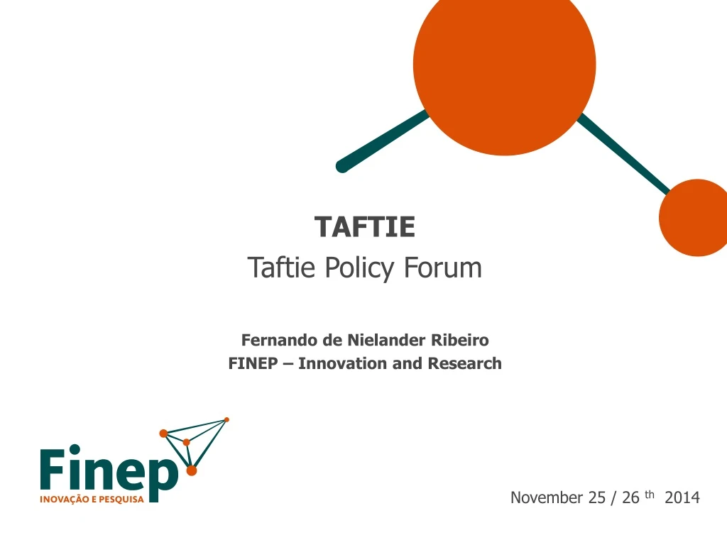 taftie taftie policy forum fernando de nielander ribeiro finep innovation and research