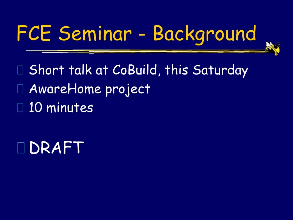 fce seminar background