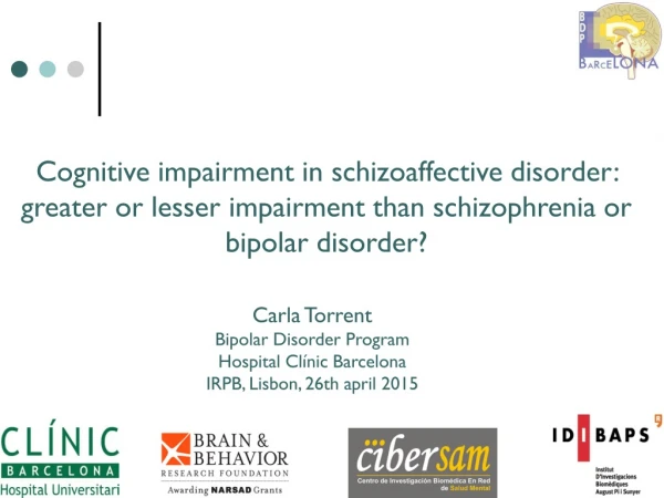 Carla Torrent Bipolar Disorder Program Hospital  Clínic  Barcelona