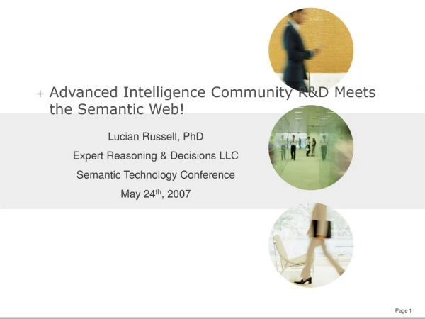 Advanced Intelligence Community R&amp;D Meets the Semantic Web!