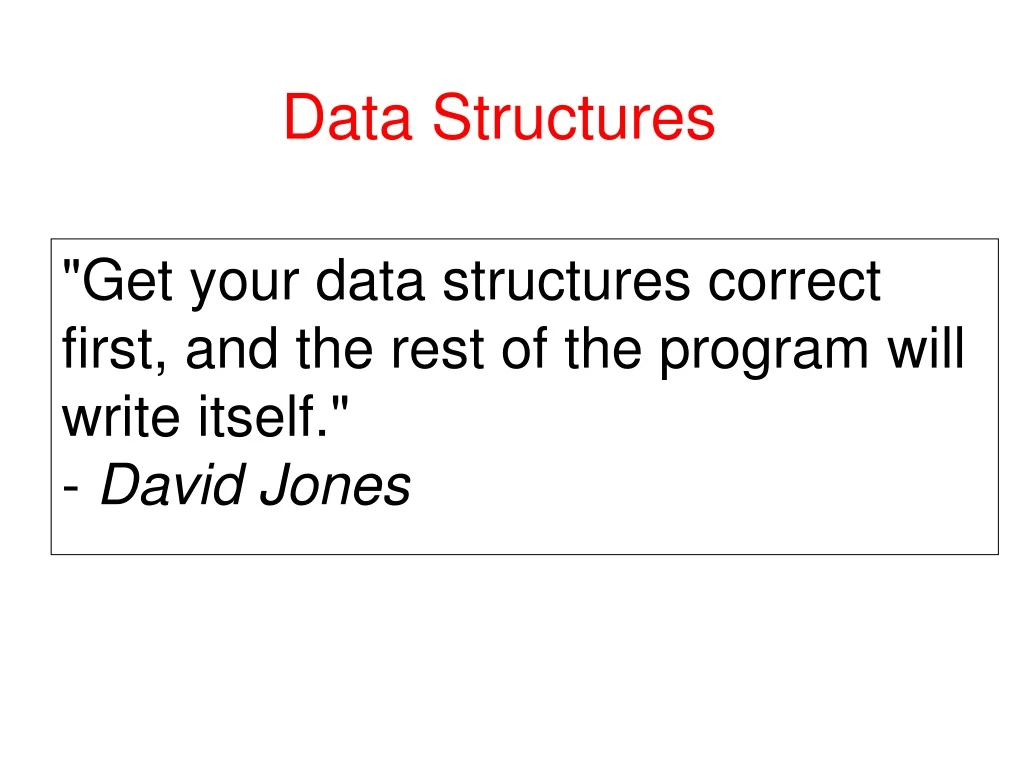 data structures