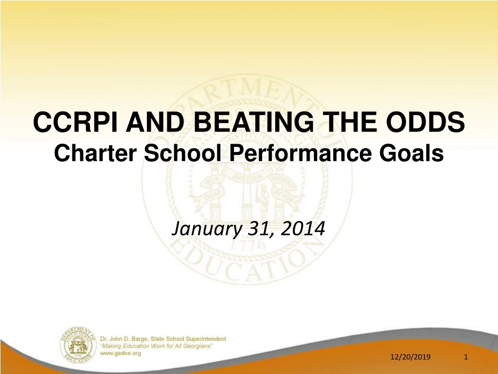 ccrpi and beating the odds charter school performance goals