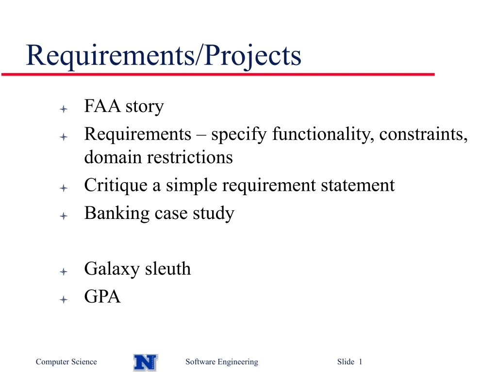 requirements projects