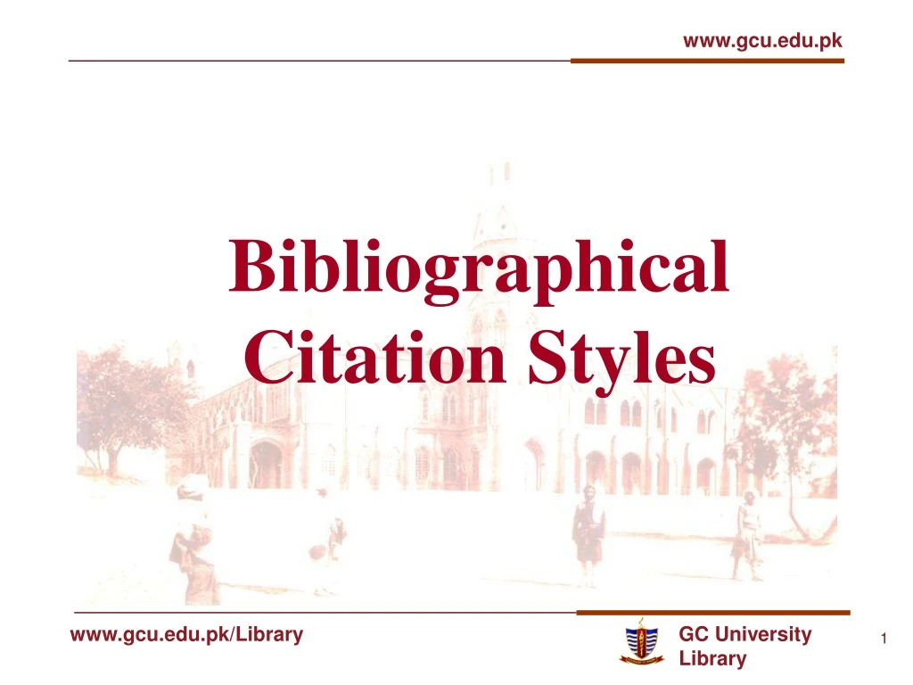 bibliographical citation styles