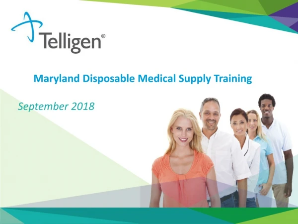 Maryland Disposable Medical Supply Training September 2018