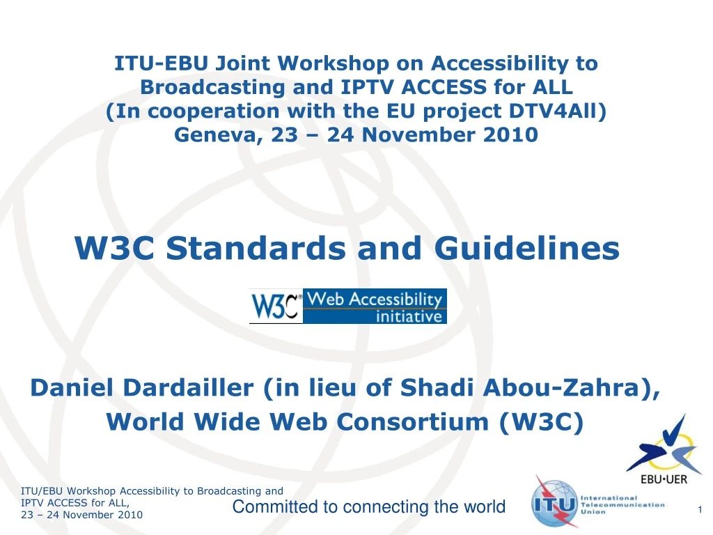 daniel dardailler in lieu of shadi abou zahra world wide web consortium w3c