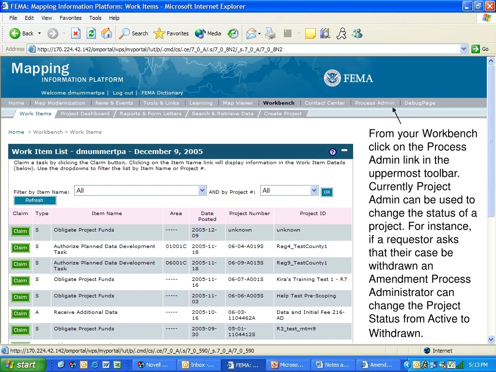 process administration