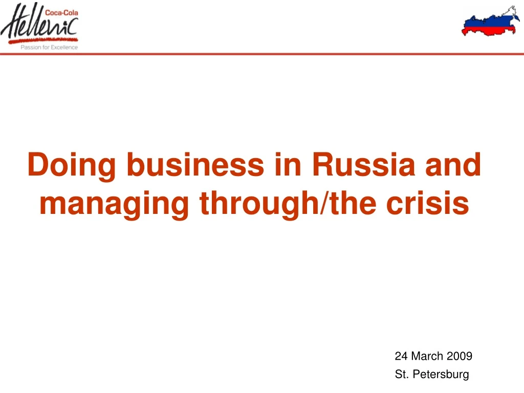 doing business in russia and managing through