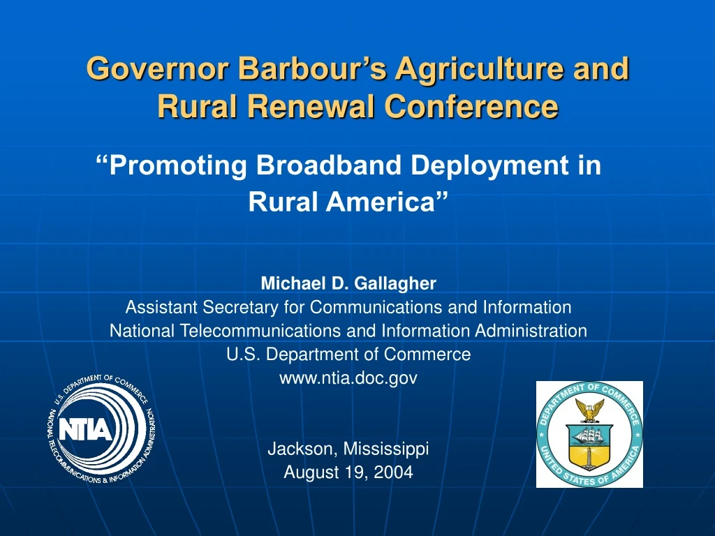 governor barbour s agriculture and rural renewal conference