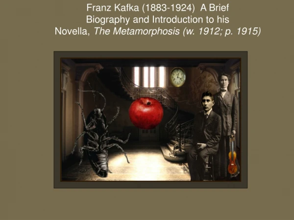 Franz Kafka (1883-1924)  A Brief Biography and Introduction to his